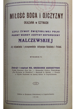 Miłość Boga i Ojczyzny okazana w czynach 1929 r.