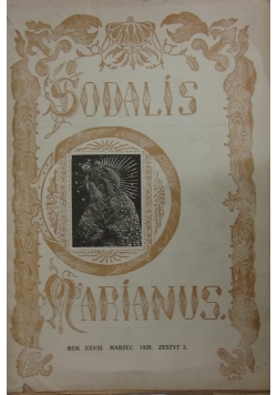 Sodalis Marianus, zeszyt 3, 1929 r.