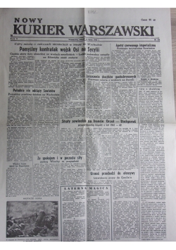 Nowy Kurier Warszawski Nr. 164, 1943 r.
