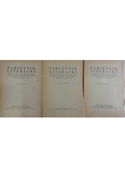 Pamiętnik literacki, rocznik XLIV, zeszyt 1, 2, 3-4