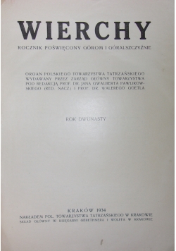 Wierchy ,1934r.