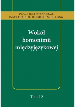 Wokół homonimii międzyjęzykowej