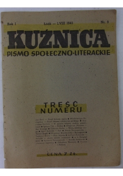 Kuźnica pismo społeczno-literackie, nr.3, 1945r.