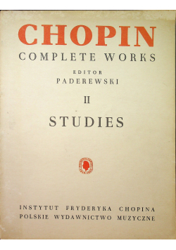 Chopin complete works II Studies for piano