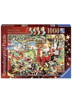 Puzzle Święty Mikołaj z prezentami 1000