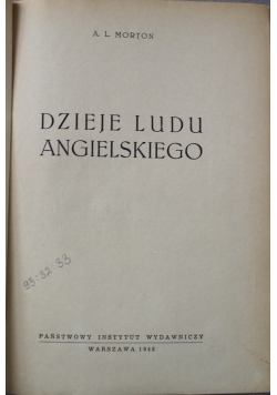 Dzieje Ludu Angielskiego