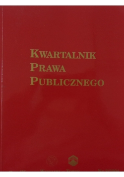 Kwartalnik prawa publicznego nr. 4