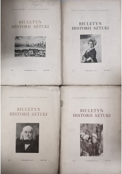 Biuletyn historii sztuki.Zestaw 4 książek