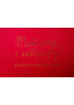 Maksymy i autografy posłów i senatorów 1998