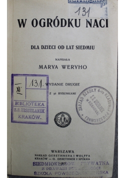 W ogródku Naci 1907 r