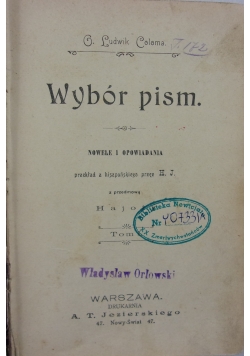 Wybór pism, 1901 r.