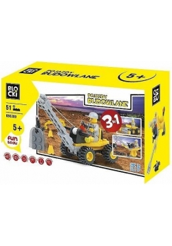 Klocki Blocki Pojazdy Budowlane 3w1 51 el