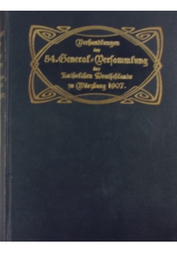 Verhandlungen, 1907 r.