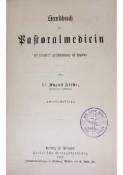 Handbuch der Pastoralmedicin