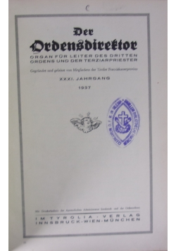 Der Ordensdireftor,1937r.Nr.1-6