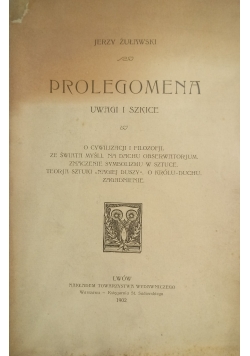 Prolegomena ,1902 r.