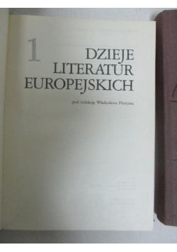 Dzieje literatur europejskich, t.I, cz. 1