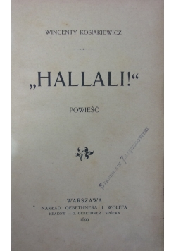 Hallali!, 1899r.