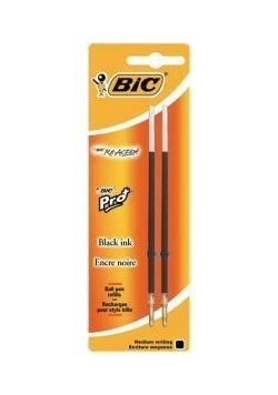 Wkład do długopisów czarny bls 2szt BIC