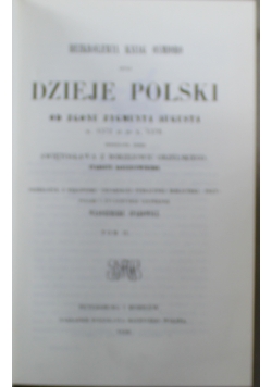 Dzieje Polski reprint 1856 r.