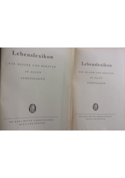 Lebenslexikon,ein Helfer Und Berater In Allen Lebenslagen