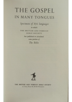 The Gospel in many Tongues