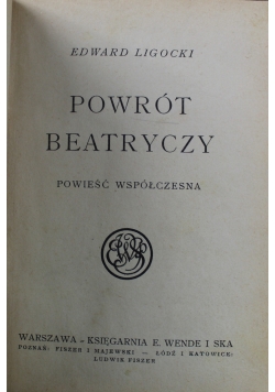 Powrót Beatryczy 1925 r.