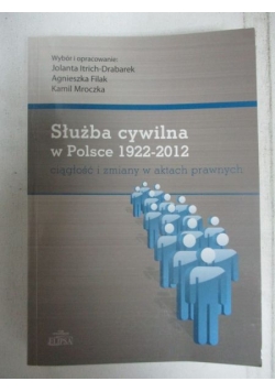 Służba cywilna w Polsce 1922-2012