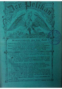 Der Pelikan, nr.1-12,1896r.