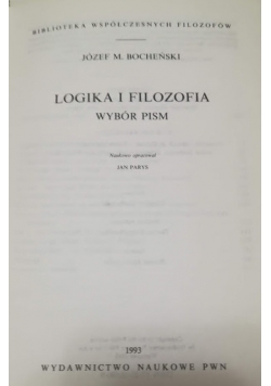 Logika i filozofia. Wybór pism