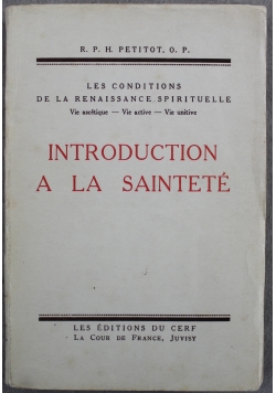 Introduction A La Saintete 1939 r.