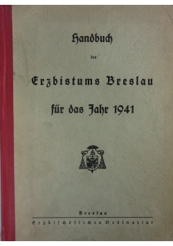 Erzbistum Breslau, 1941r.