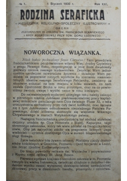 Rodzina Seraficka 10 numerów 1930 r.