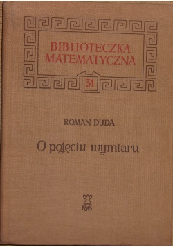 Biblioteka matematyczna O pojęciu wymiaru