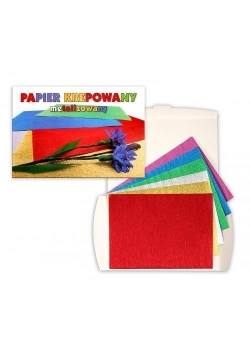 Papier metalizowany krepowany 6 kolorów C5