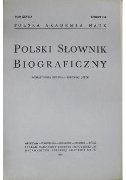 Polski słownik biograficzny tom XXVII zeszyt 114