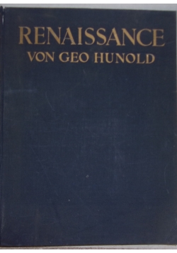 Renaissance zeiten und kunstler, 1924r.