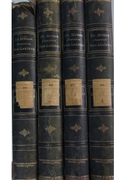 Illustrirtes bau-lexikon, band 1 -4, ok. 1882 r.