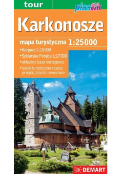 Karkonosze - mapa turystyczna plastik
