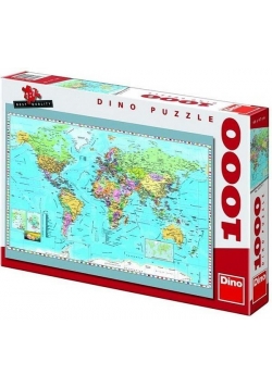 Puzzle 1000 Mapa Polityczna DINO