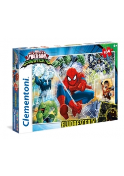Puzzle 104 Superkolor Spiderman fluorescencyjne