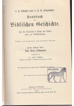 Handbuch zur Biblischen Geschichte, 1910r.