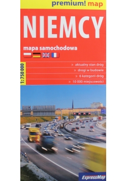 Niemcy mapa samochodowa 1  750 000