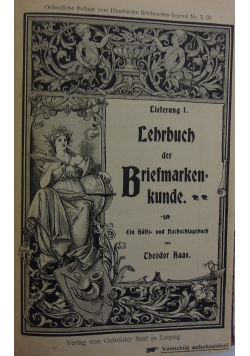 Lehrbuch der Briefmarken kunden, 1905 r.