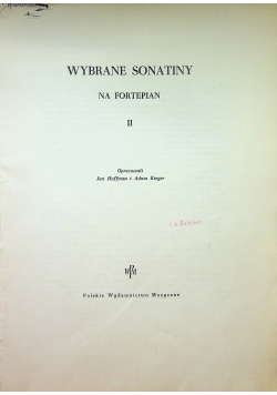 Wybrane sonety na fortepian 2