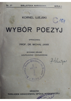Wybór poezyj 1924 r