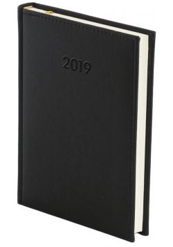 Kalendarz 2019 A5 dzienny Vivella czarny
