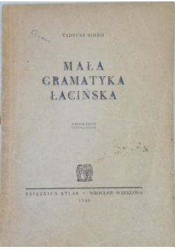 Mała gramatyka łacińska, 1948 r.