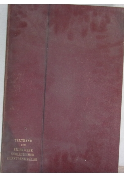 Schlesischer kunstdenkmaler, 1903 r.