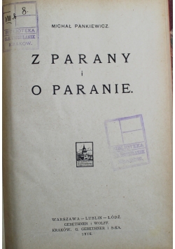 Z Parany i o Paranie  1916 r.